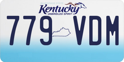 KY license plate 779VDM