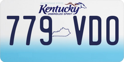 KY license plate 779VDO