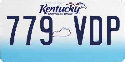 KY license plate 779VDP