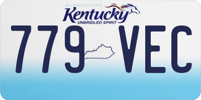 KY license plate 779VEC