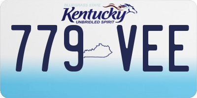 KY license plate 779VEE