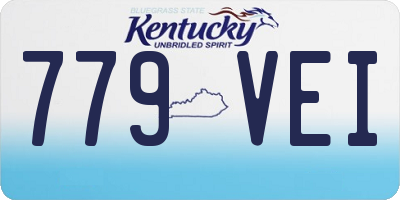 KY license plate 779VEI