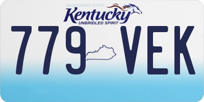 KY license plate 779VEK