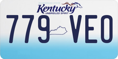 KY license plate 779VEO