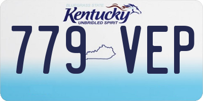 KY license plate 779VEP