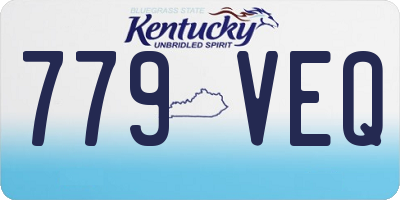 KY license plate 779VEQ
