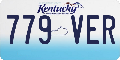 KY license plate 779VER