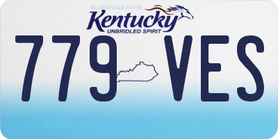 KY license plate 779VES