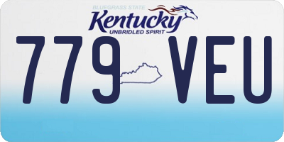 KY license plate 779VEU