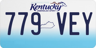 KY license plate 779VEY