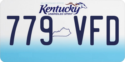 KY license plate 779VFD