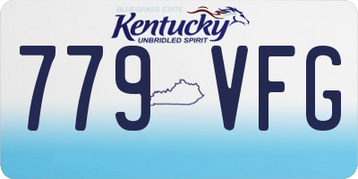 KY license plate 779VFG