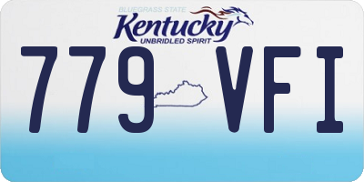 KY license plate 779VFI