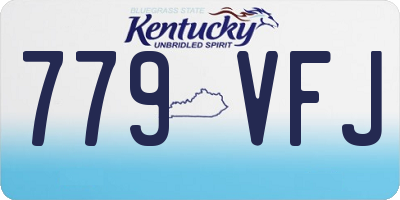 KY license plate 779VFJ