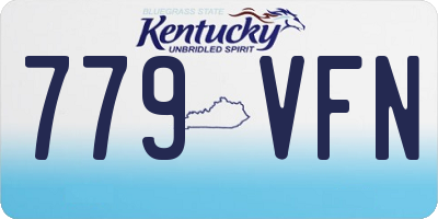 KY license plate 779VFN