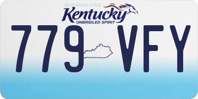 KY license plate 779VFY