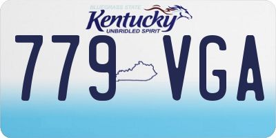 KY license plate 779VGA
