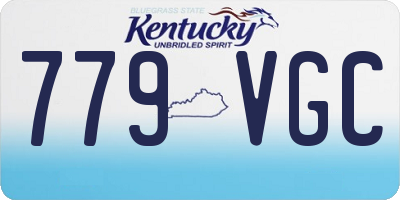 KY license plate 779VGC