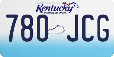 KY license plate 780JCG