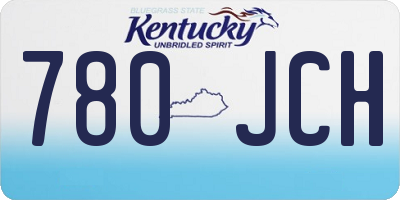 KY license plate 780JCH