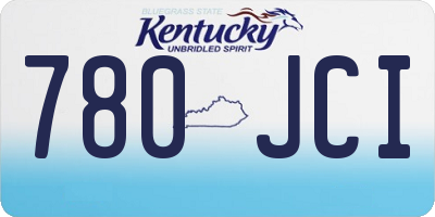 KY license plate 780JCI