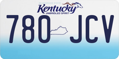KY license plate 780JCV