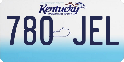 KY license plate 780JEL
