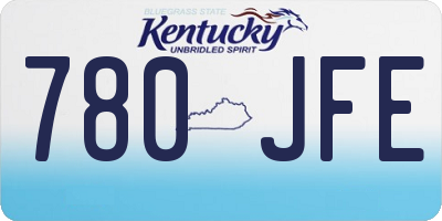 KY license plate 780JFE