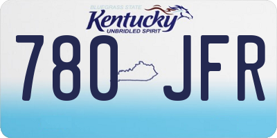 KY license plate 780JFR