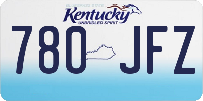 KY license plate 780JFZ