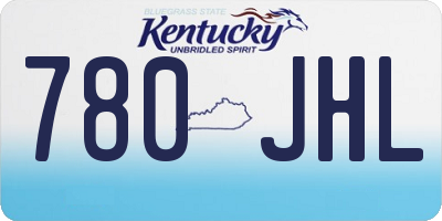 KY license plate 780JHL