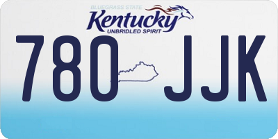 KY license plate 780JJK