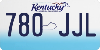 KY license plate 780JJL