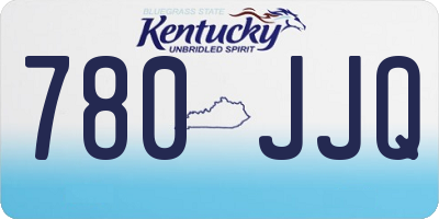 KY license plate 780JJQ