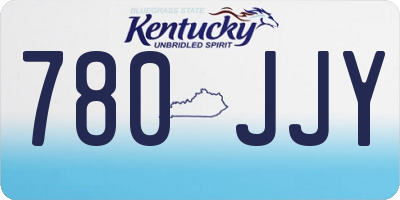 KY license plate 780JJY
