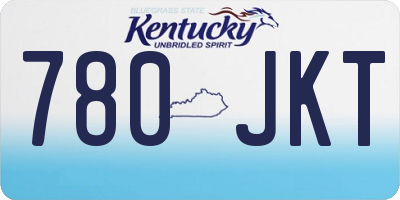 KY license plate 780JKT