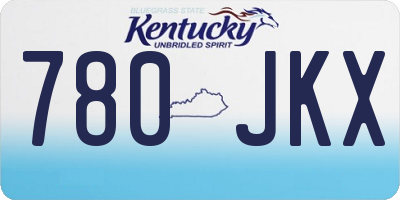 KY license plate 780JKX
