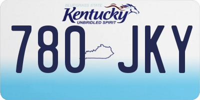 KY license plate 780JKY
