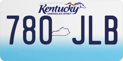 KY license plate 780JLB