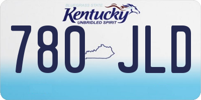 KY license plate 780JLD