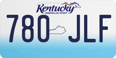 KY license plate 780JLF