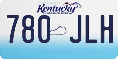 KY license plate 780JLH
