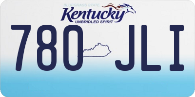 KY license plate 780JLI