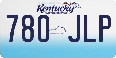 KY license plate 780JLP