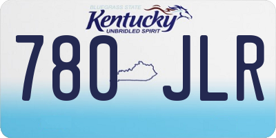 KY license plate 780JLR