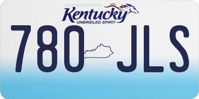 KY license plate 780JLS