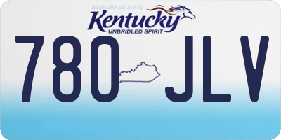 KY license plate 780JLV