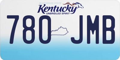 KY license plate 780JMB