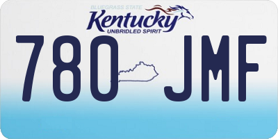 KY license plate 780JMF