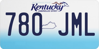 KY license plate 780JML